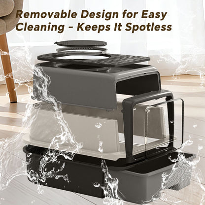 2026 Top-Rated Cat Litter Box: Pull-Out Drawer, No Scoop Needed