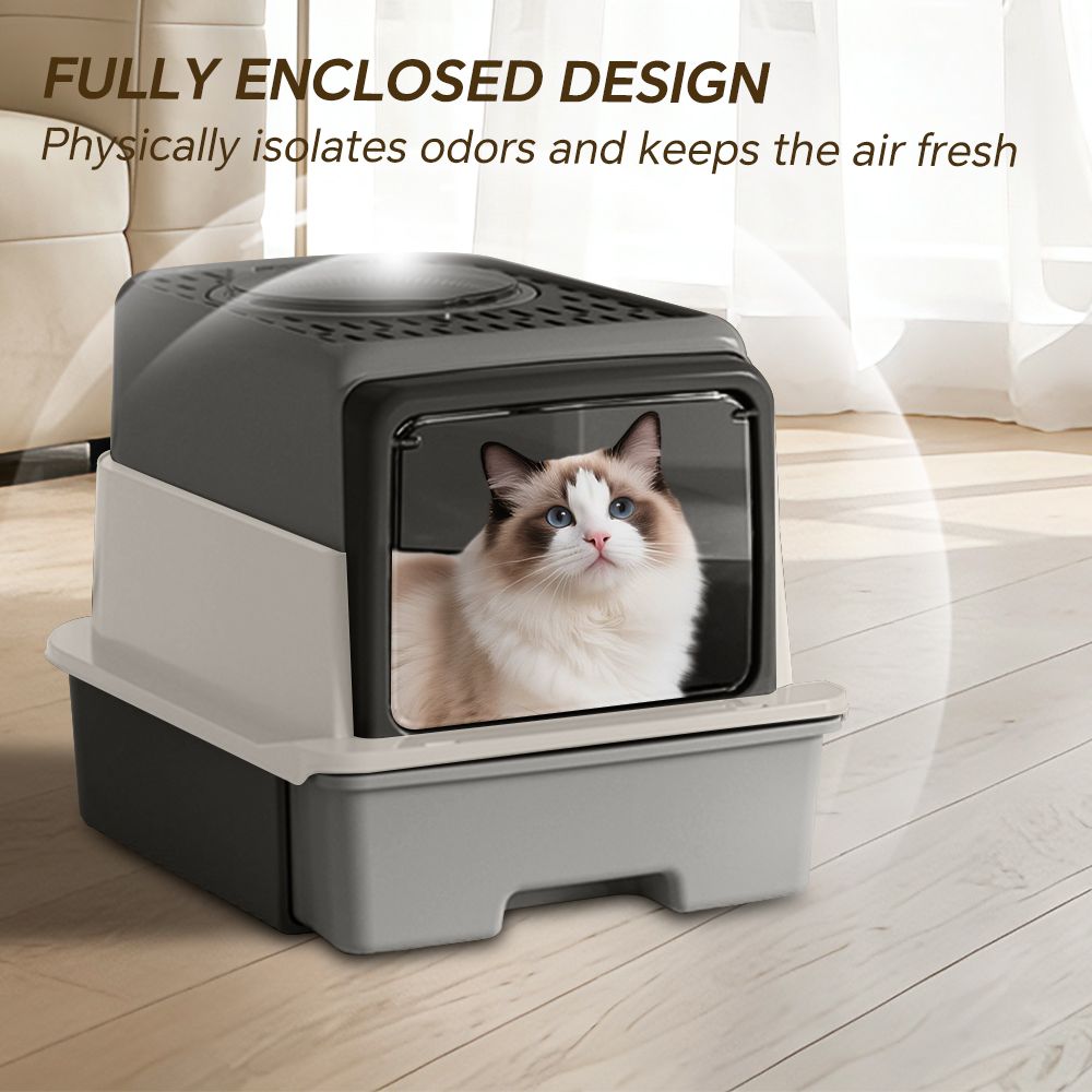 2026 Top-Rated Cat Litter Box: Pull-Out Drawer, No Scoop Needed