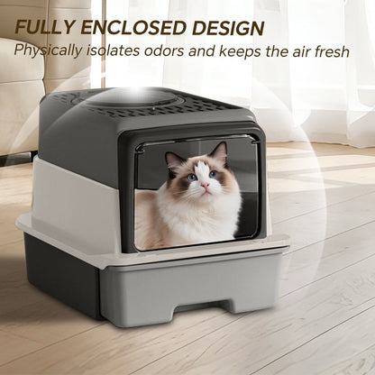 2026 Top-Rated Cat Litter Box: Pull-Out Drawer, No Scoop Needed