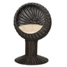 Elevated Cat Bed Rotatable Egg Chair Pod Thick Cushion Natural Mat