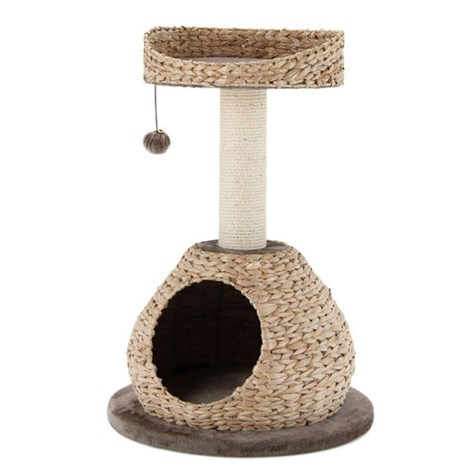 Inches Hand-Made Cat Tree Tower with Jump Platform