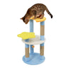 29" Moon & Star Cat Tree with 4 Levels, Jute Scratching Posts &