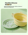 3-in-1 Pet Travel Collapsible Bowl Foldable Slow-Feeder with Strong