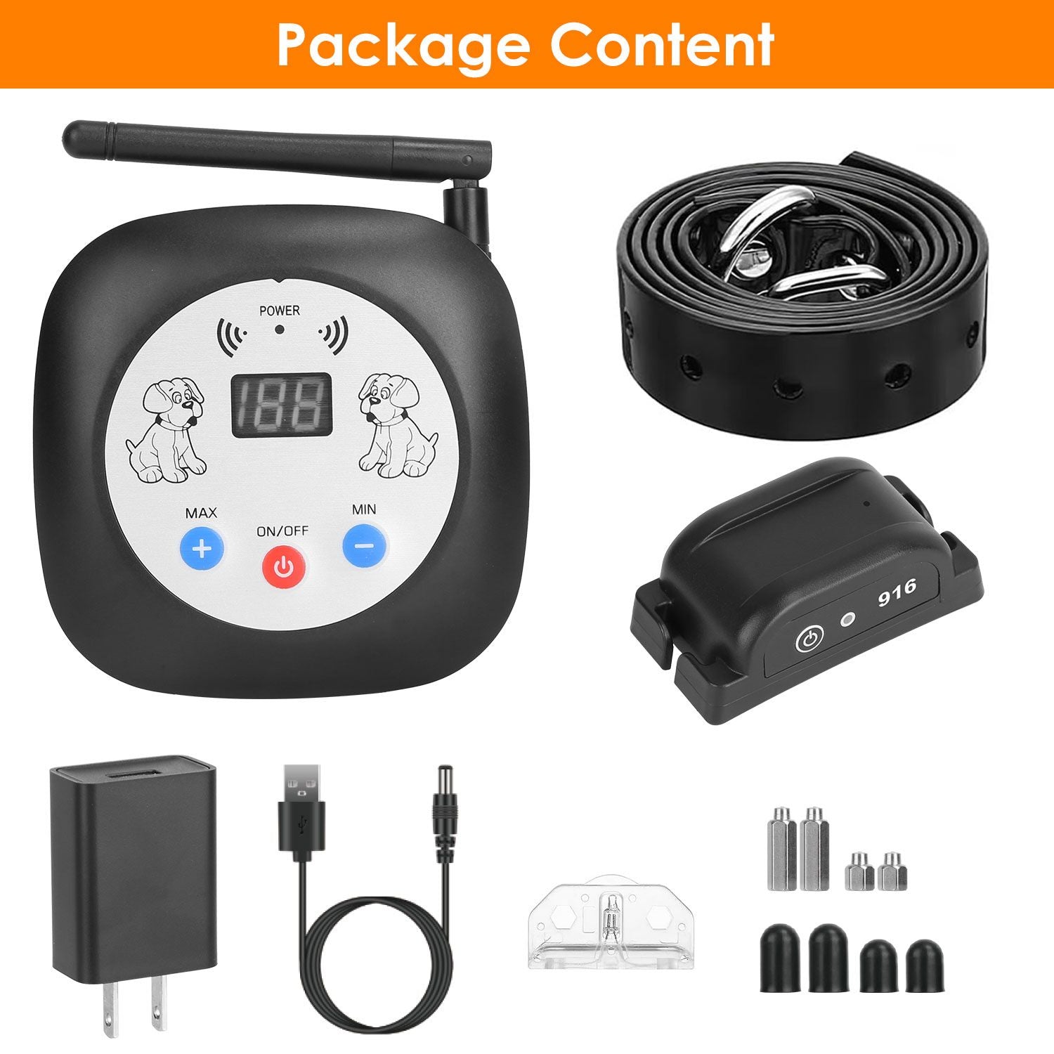 328FT Electric Wireless Dog Fence System with GPS Location Monitor