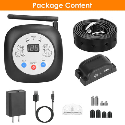 328FT Electric Wireless Dog Fence System with GPS Location Monitor