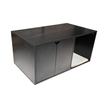 35.83" Cat Litter Box Enclosure Hidden Furniture (Scratch Pad