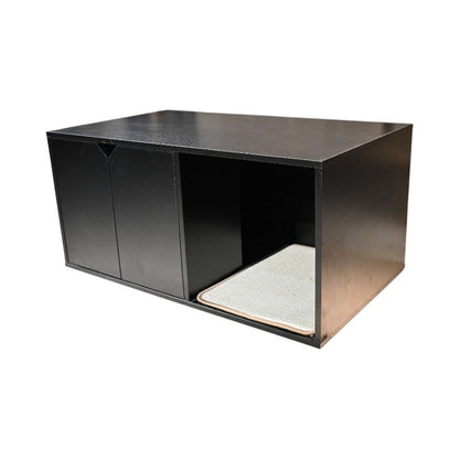 35.83" Cat Litter Box Enclosure Hidden Furniture (Scratch Pad