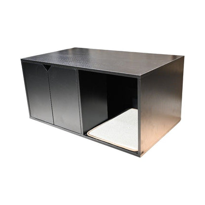 35.83" Cat Litter Box Enclosure Hidden Furniture (Scratch Pad