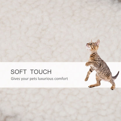 Levels Cat Steps with Scratching Posts for High Bed, Sofa, White