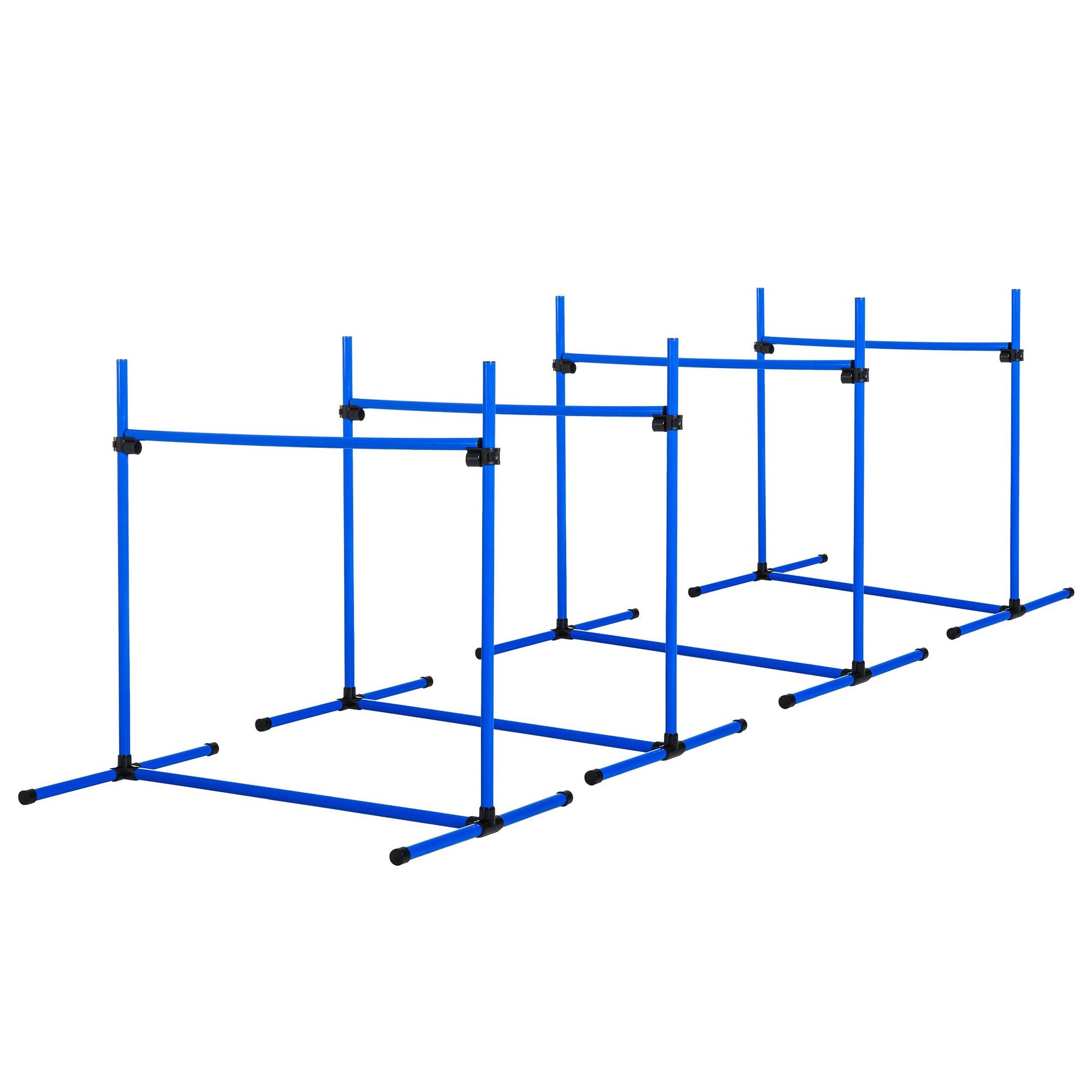 Piece Dog Agility Starter Kit, Adjustable Jump Bars, Carry Bag, Blue