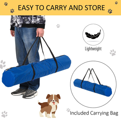 Piece Dog Agility Starter Kit, Adjustable Jump Bars, Carry Bag, Blue
