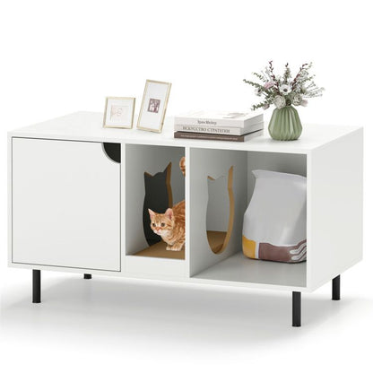 Inch Cat Litter Box Enclosure for 2 Cats Hidden Cat Washroom