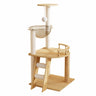 41.3" Modern Cat Tower, Wood Cat Tree Tower for Indoor Cats, Cat