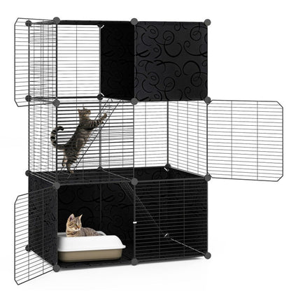 44" Multi-Level Cat Tree Indoor with Sisal Scratching Posts Condo