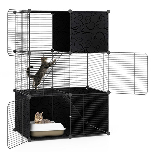 44" Multi-Level Cat Tree Indoor with Sisal Scratching Posts Condo