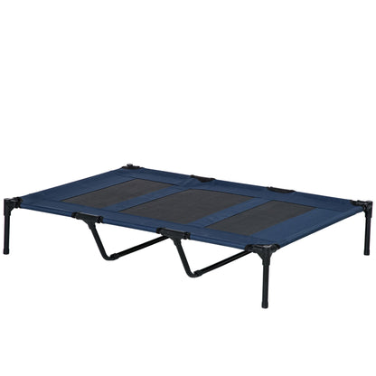 Elevated Breathable Dog Bed with Carry Bag Dark Blue