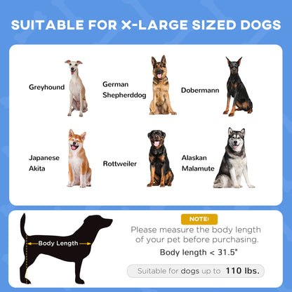 Elevated Portable Dog Cot Cooling Pet Bed with UV Protection Canopy