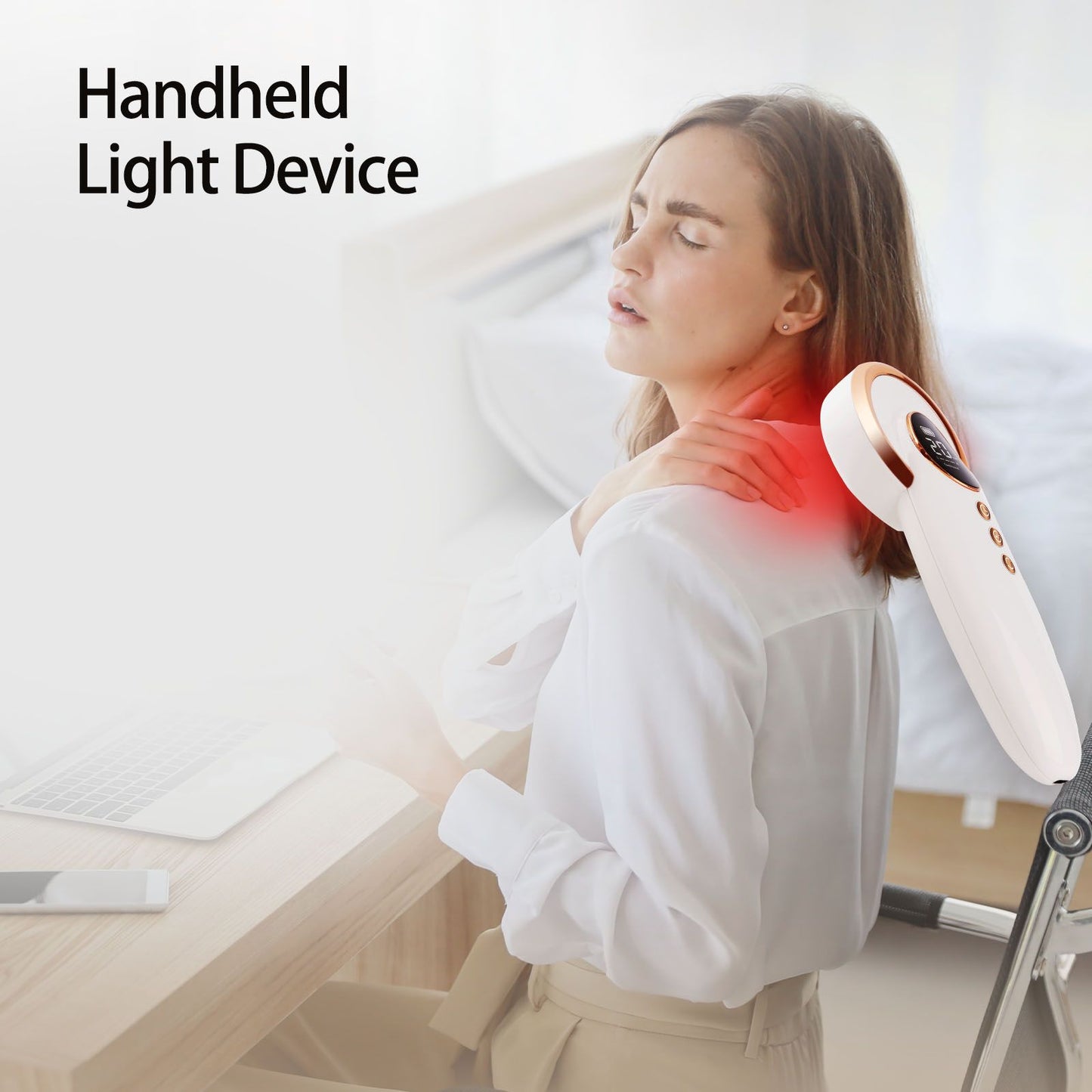 4x808nm+12x650nm Handheld Infrared Light Device for Muscle, Knee
