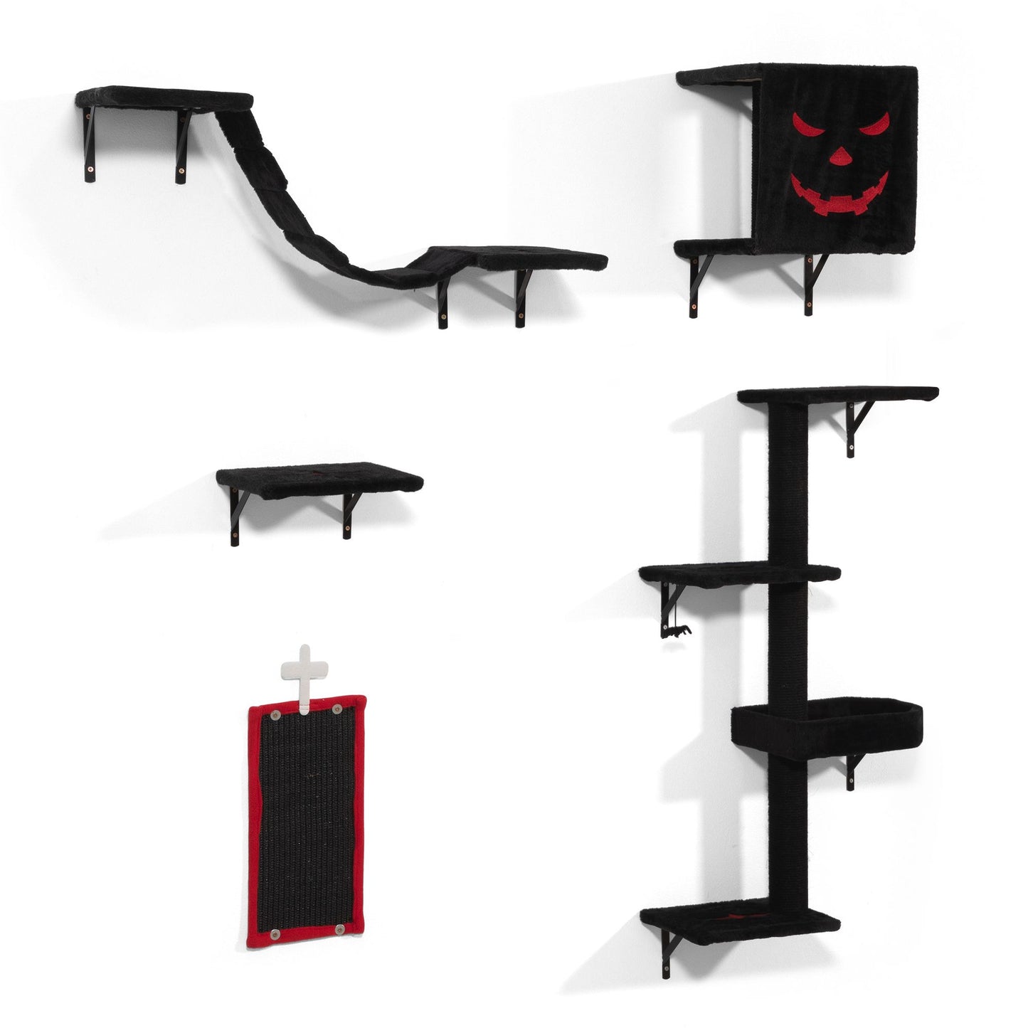 PCS Gothic Wall Mounted Cat Furniture, Luxury Cat Wall Furniture