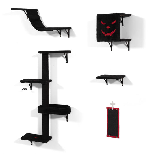 PCS Gothic Wall Mounted Cat Furniture, Luxury Cat Wall Furniture