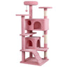 52" Tall Cat Tree Tower with Perches & Condos, Multi-Cat with Perches & Condos