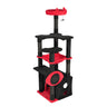 53" Large Cat Tree, Gothic Cat Tower with Padded Perch, Spacious