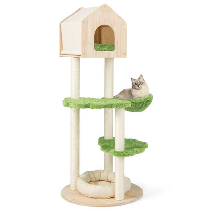 Inch Tall Cat Climbing Stand with Sisal Scratching Posts and Soft