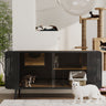 55.12 "Spacious Cat House with Tempered Glass, for Living Room