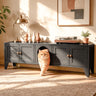 58" Metal Cat Litter Box Enclosure, Hidden Litter Box Furniture