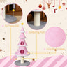 59in Large Tall Christmas Tree Cat Tower with 2 Cat Condos &