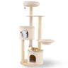 Inch Tall Wooden Cat Tree Multi-Level Cat Tower with Sisal