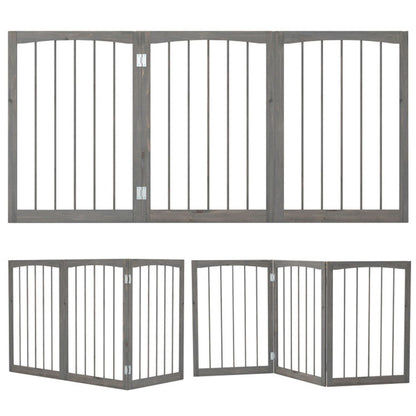 Gray Wooden Pet Fence