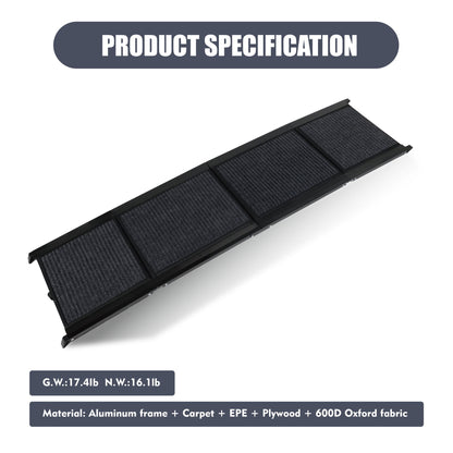 Inch X 17.2 Inch Folding Dog Car Ramp, Portable Non Slip Pet Ramp