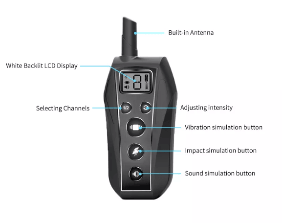 YD Remote Dog Training Shock Collar Waterproof for Small Medium