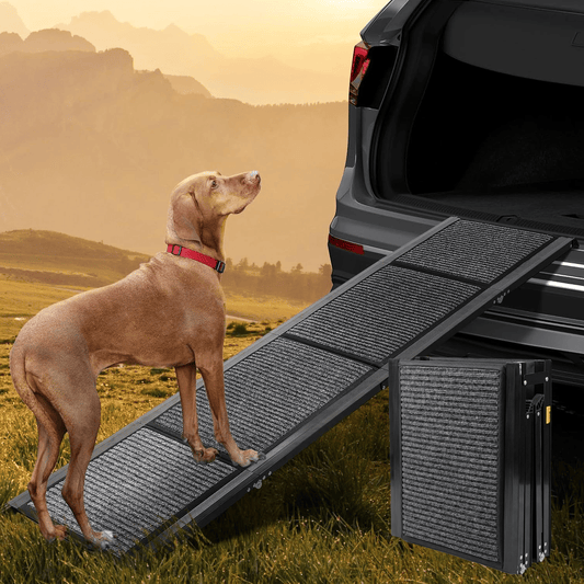 Wide Folding Dog Ramp for Car, SUV & Truck – Portable Pet Ramp