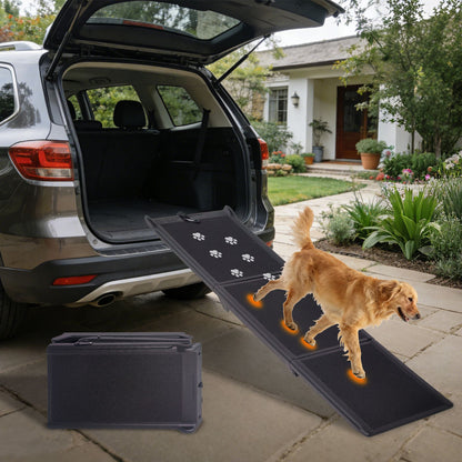 Easy-Fold, Lightweight and Portable Dog Ramp for Car Foldable Dog