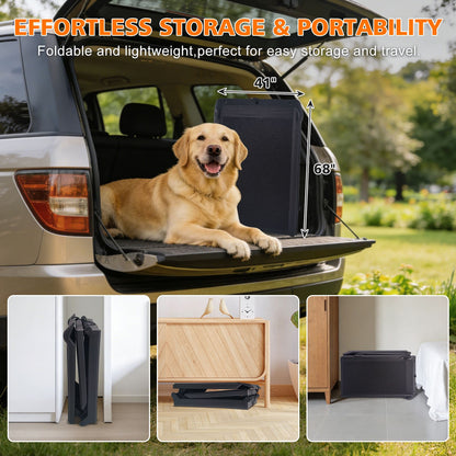 Easy-Fold, Lightweight and Portable Dog Ramp for Car Foldable Dog
