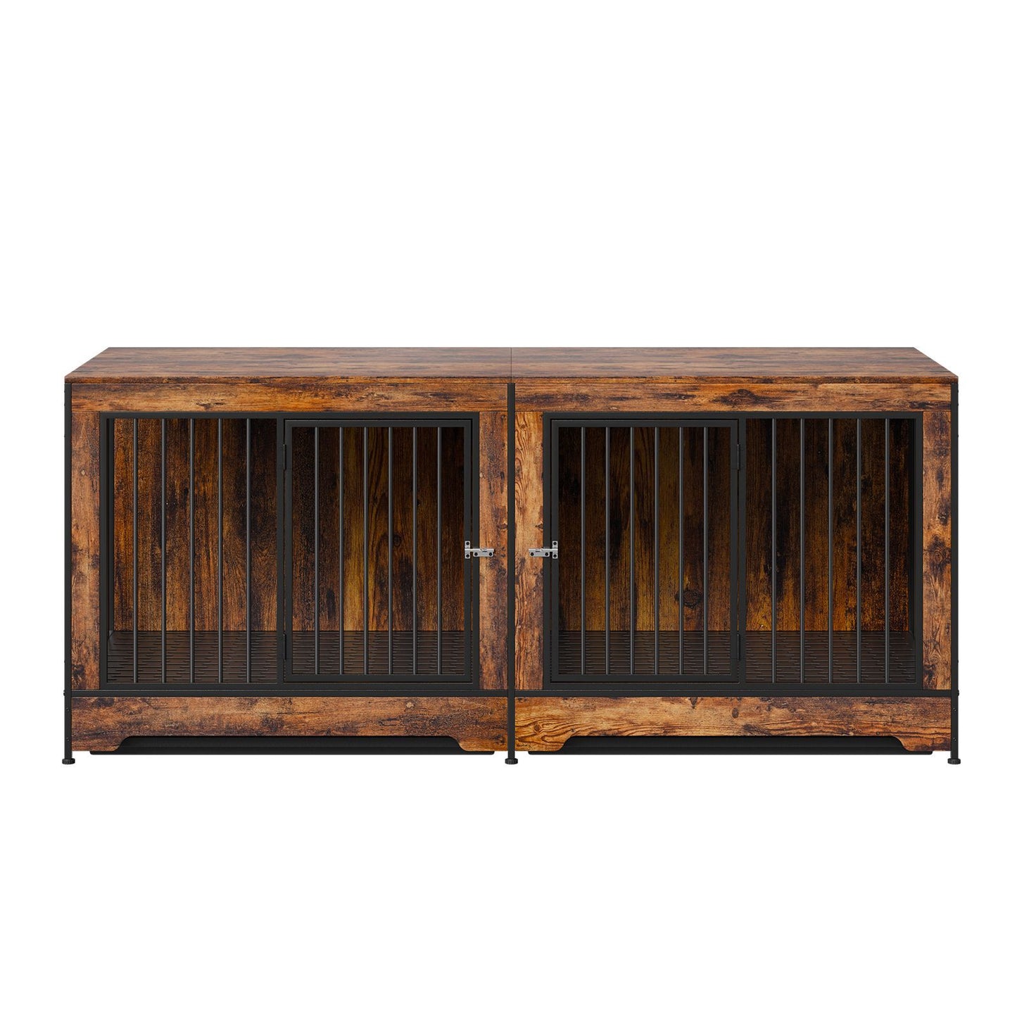 75" Dog Crate Furniture for 2 Dogs, Extra Large Double Dog Crate