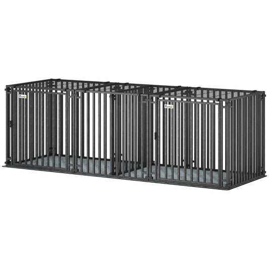 83"L Heavy Duty Dog Crate, Extra Large Dog Kennel with Divider