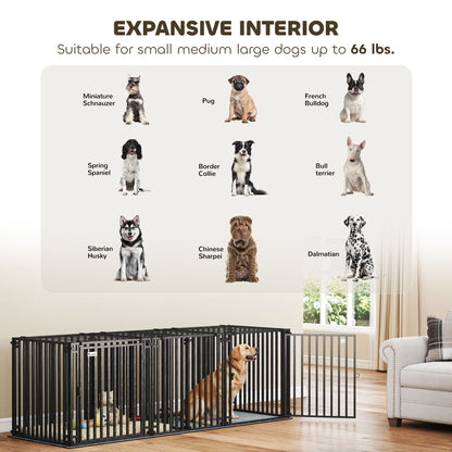 83"L Heavy Duty Dog Crate, Extra Large Dog Kennel with Divider