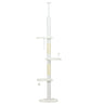 8.4' Floor to Ceiling Cat Tree, Adjustable Height, White
