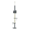85.5" Adjustable Height Cat Tree Floor-to-Ceiling 4-Tier Climbing