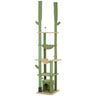 Floor to Ceiling Cat Tree, Cat Climbing Tower with Grooming Brush