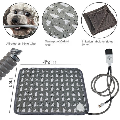 Adjustable Timing Pet Heating Pad; Electric Blanket; Cat and Dog
