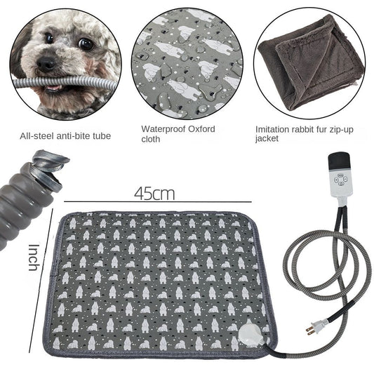 Adjustable Timing Pet Heating Pad; Electric Blanket; Cat and Dog