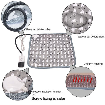 Adjustable Timing Pet Heating Pad; Electric Blanket; Cat and Dog