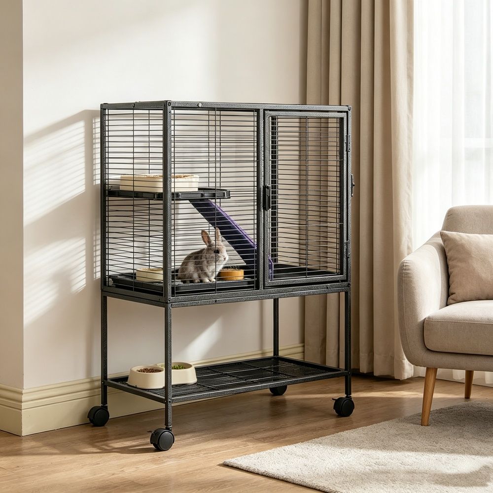 Animal Cage with Non-Slip and Easy to Clean for Outdoor