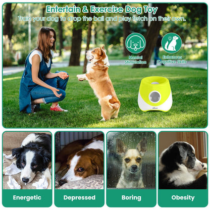 Automatic Dog Ball Launcher Rechargeable Interactive Pet Ball