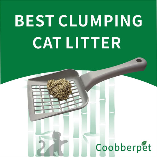Bamboo Fiber Cat Litter 5kg, Natural Clumping Cat Litter with Odor