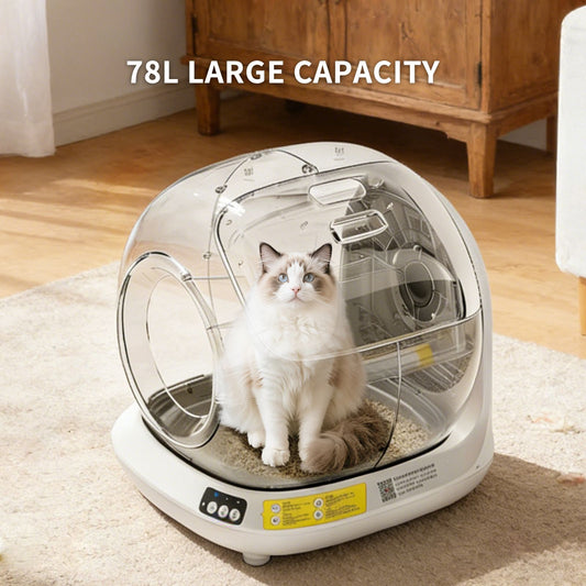 Best Automatic Cat Litter Box, 78L Fully Enclosed Tuya APP Smart